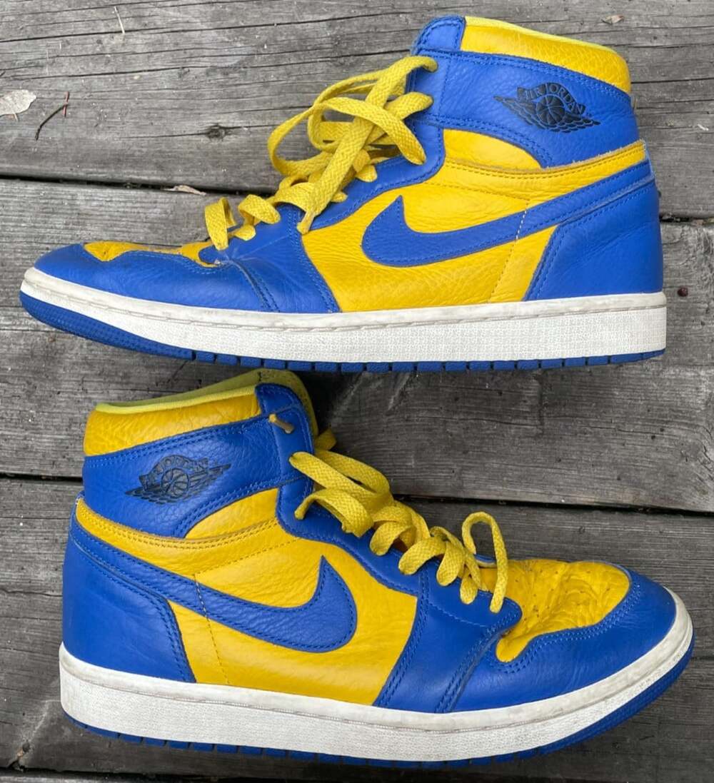 Size 8.5 Air Jordan Retro 1 High OG (W) 'Reverse Laney' [FD2596-700]
